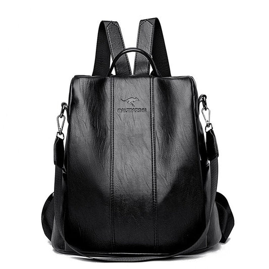 Zaino antifurto in pelle da donna - Stile vintage elegante