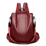 Zaino antifurto in pelle da donna - Stile vintage elegante
