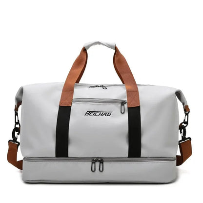 Sac de Voyage Fitness Femme avec Compartiment Humide/Sec - Polyvalent et Hydrofuge