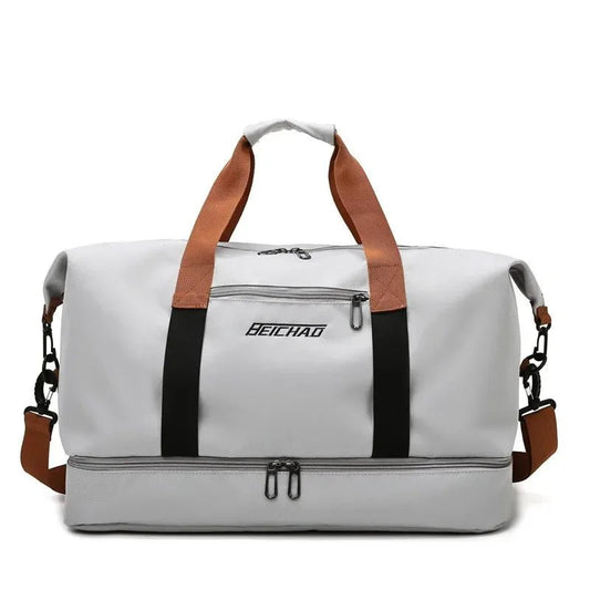 Borsa da viaggio sportiva da donna con scomparto separato bagnato/asciutto – Versatile e impermeabile