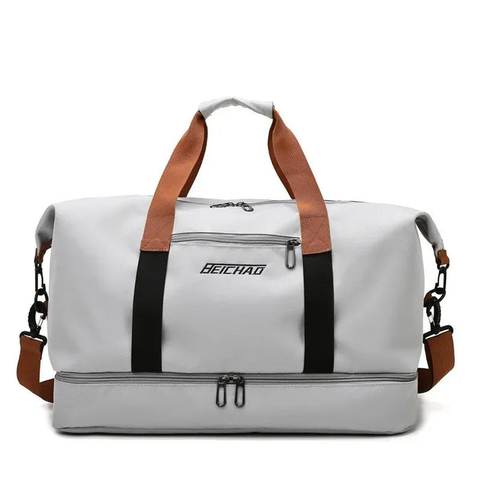 Sac de Voyage Fitness Femme avec Compartiment Humide/Sec - Polyvalent et Hydrofuge