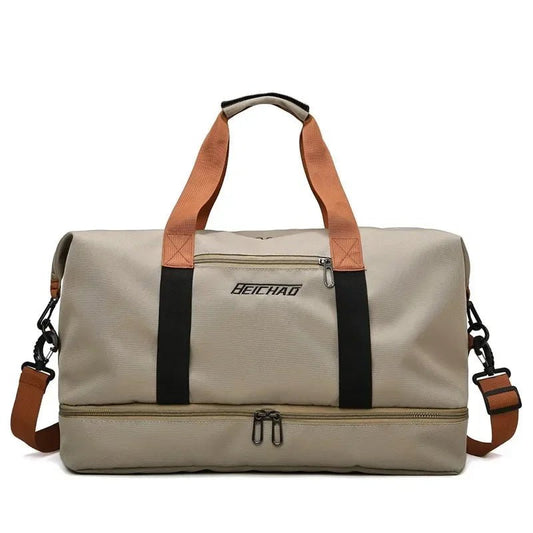 Borsa da viaggio sportiva da donna con scomparto separato bagnato/asciutto – Versatile e impermeabile