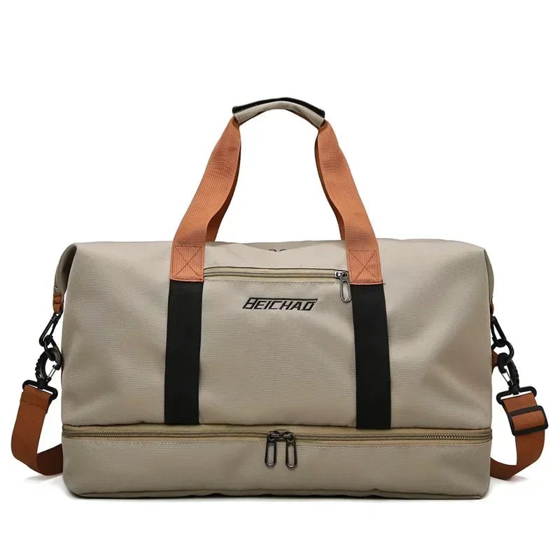 Borsa da viaggio sportiva da donna con scomparto separato bagnato/asciutto – Versatile e impermeabile