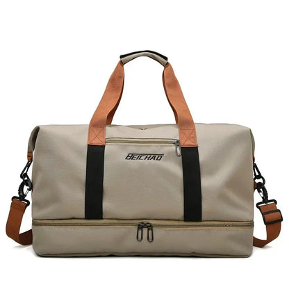 Sac de Voyage Fitness Femme avec Compartiment Humide/Sec - Polyvalent et Hydrofuge