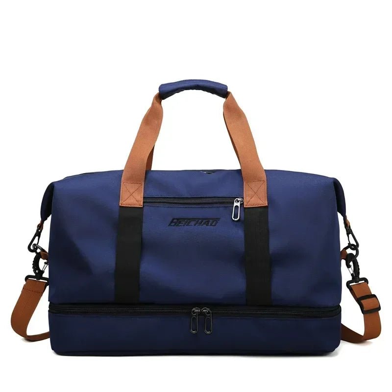 Borsa da viaggio sportiva da donna con scomparto separato bagnato/asciutto – Versatile e impermeabile