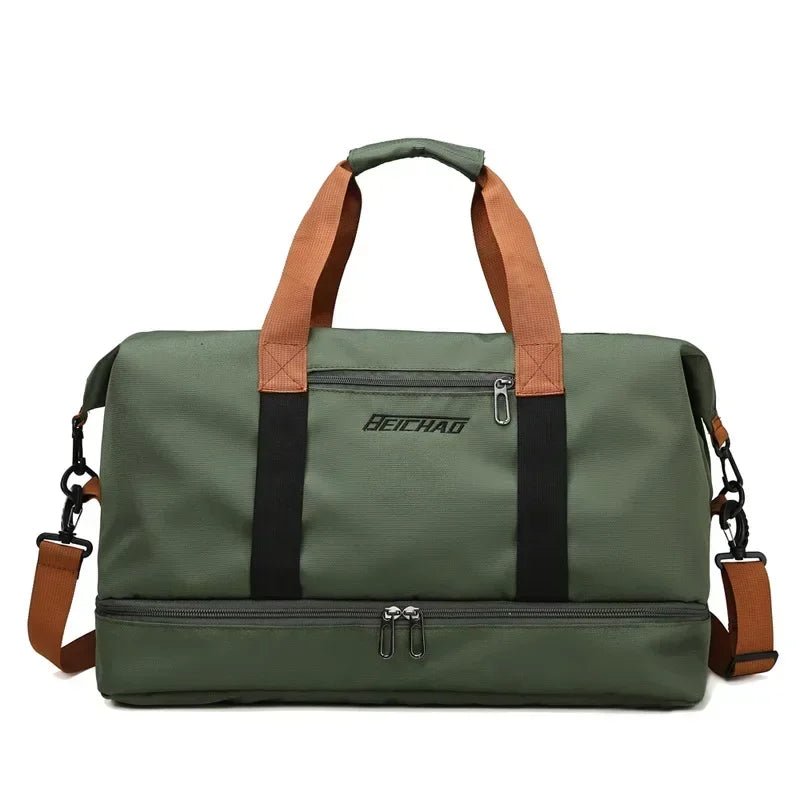 Borsa da viaggio sportiva da donna con scomparto separato bagnato/asciutto – Versatile e impermeabile