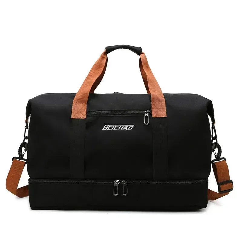 Borsa da viaggio sportiva da donna con scomparto separato bagnato/asciutto – Versatile e impermeabile
