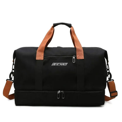 Sac de Voyage Fitness Femme avec Compartiment Humide/Sec - Polyvalent et Hydrofuge