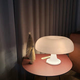 Lampe de table champignon blanche style scandinave