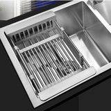 SlimDry - Égouttoir à Vaisselle Multifonctionnel en Acier Inoxydable