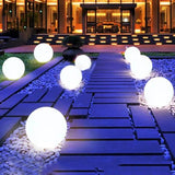 SphereBright - Lampada Sferica da Giardino Resistente alle Intemperie con Telecomando e 16 Colori