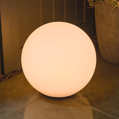 SphereBright - Lampe de Jardin Sphérique Résistante aux Intempéries avec Télécommande et 16 Couleurs