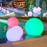 SphereBright - Lampada Sferica da Giardino Resistente alle Intemperie con Telecomando e 16 Colori