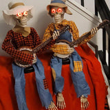 Squelettes Phosphorescents - Décoration Halloween Extérieur Maison