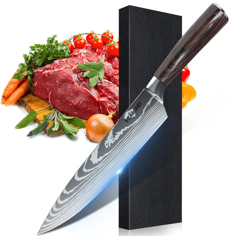 SteelSlice - Set de Couteaux de Cuisine Professionnels en Acier Inoxydable