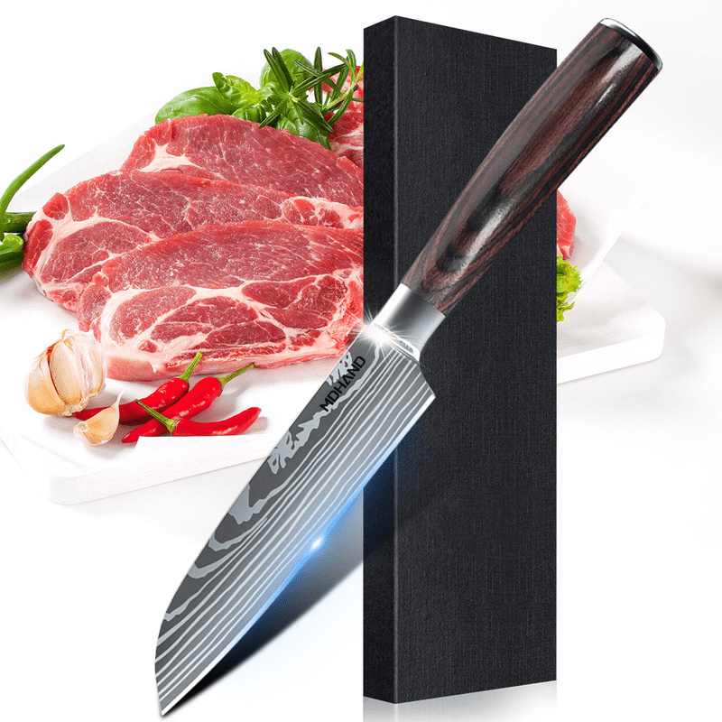SteelSlice - Set de Couteaux de Cuisine Professionnels en Acier Inoxydable