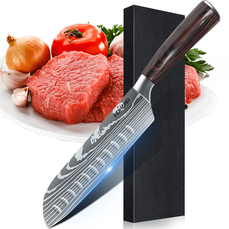 SteelSlice - Set de Couteaux de Cuisine Professionnels en Acier Inoxydable