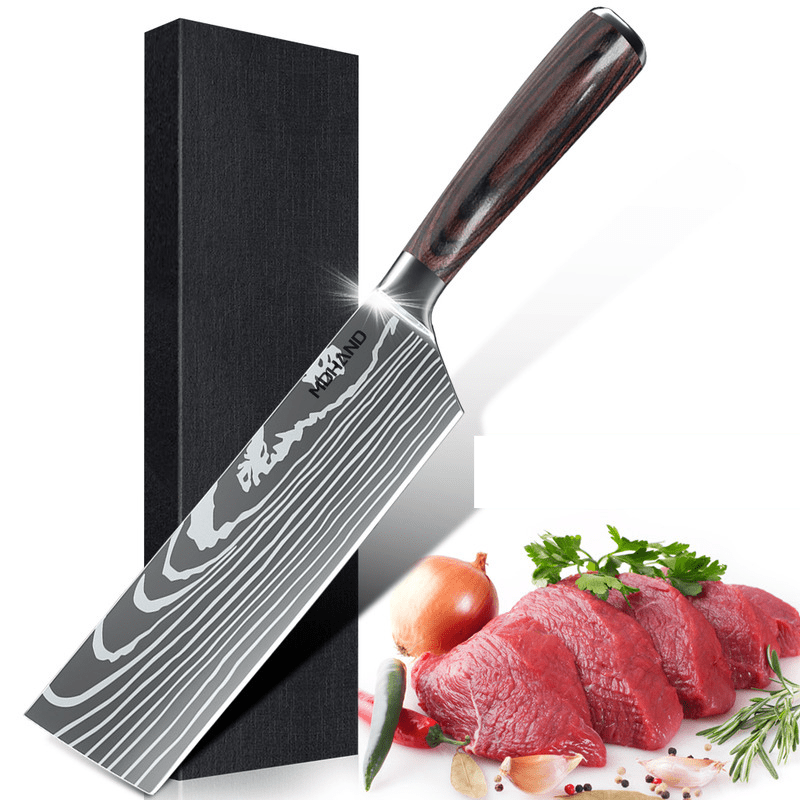 SteelSlice - Set de Couteaux de Cuisine Professionnels en Acier Inoxydable