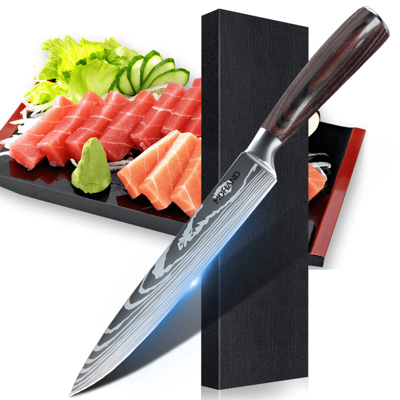 SteelSlice - Set de Couteaux de Cuisine Professionnels en Acier Inoxydable