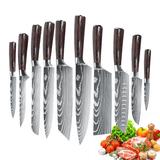 SteelSlice - Set de Couteaux de Cuisine Professionnels en Acier Inoxydable