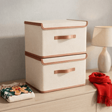 Storix - Elegante scatola portaoggetti pieghevole con coperchio