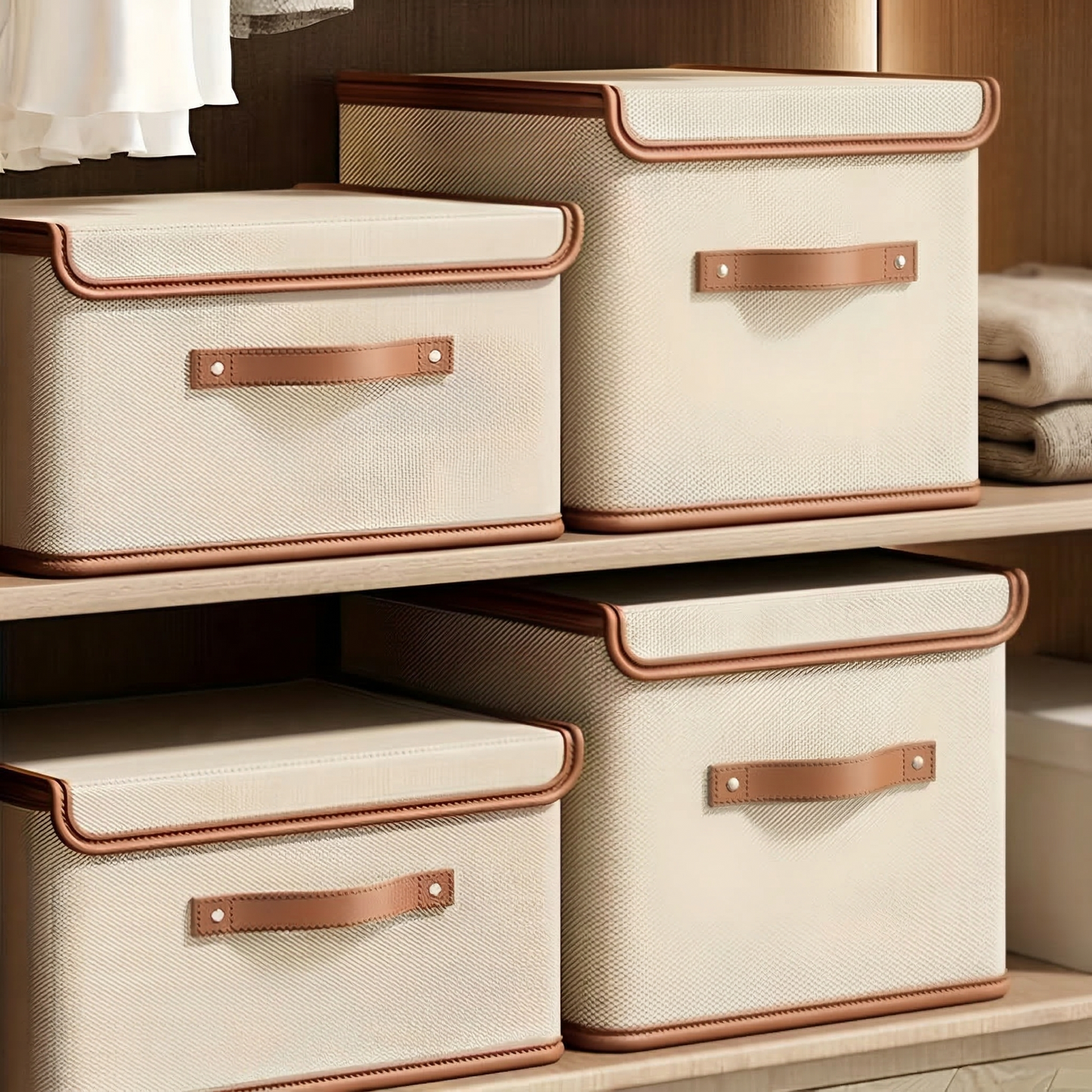 Storix - Boîte de rangement pliable élégante avec couvercle