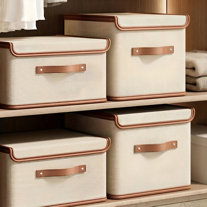 Storix - Boîte de rangement pliable élégante avec couvercle