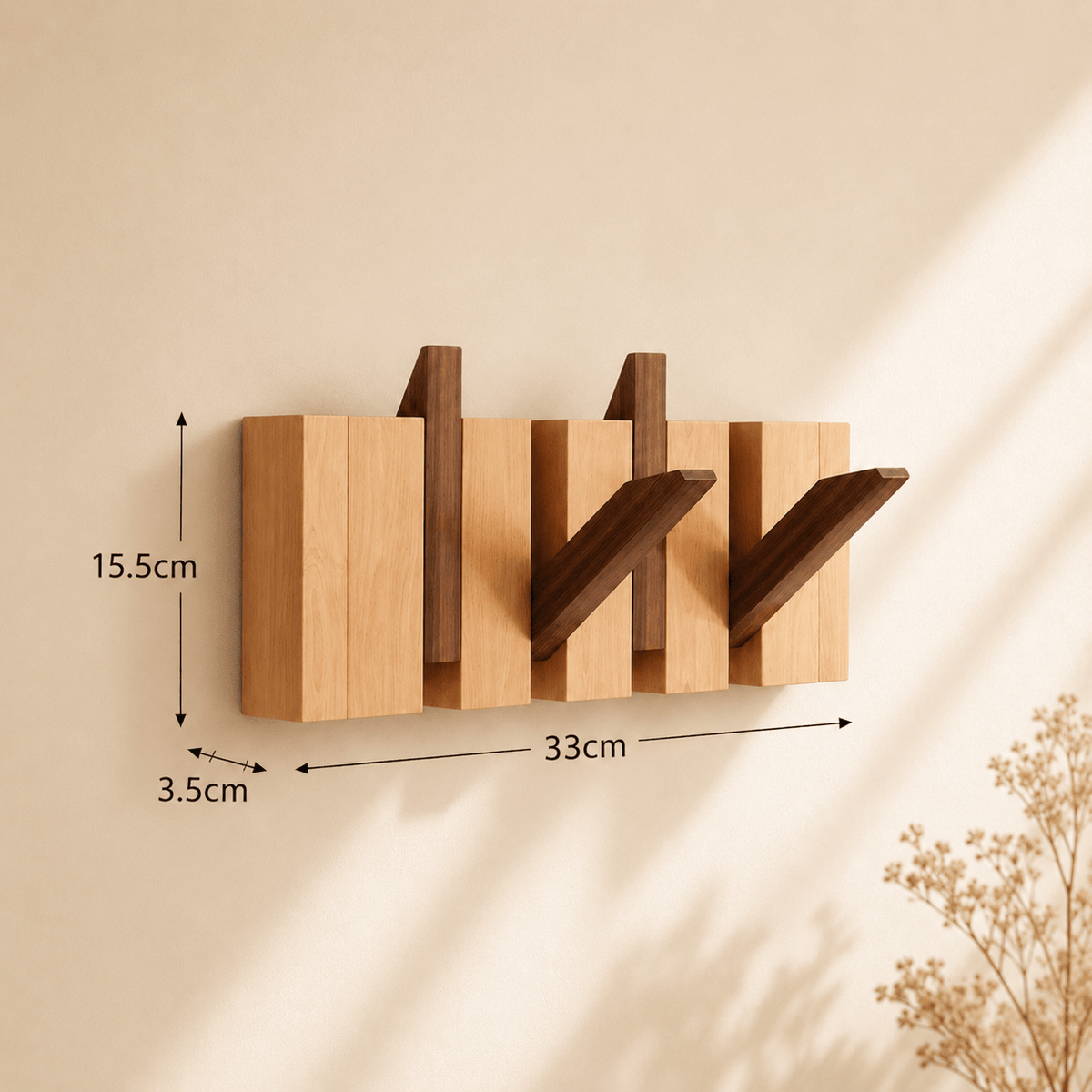 Support Mural en Bois pour Piano - Rangement Pratique et Élégant