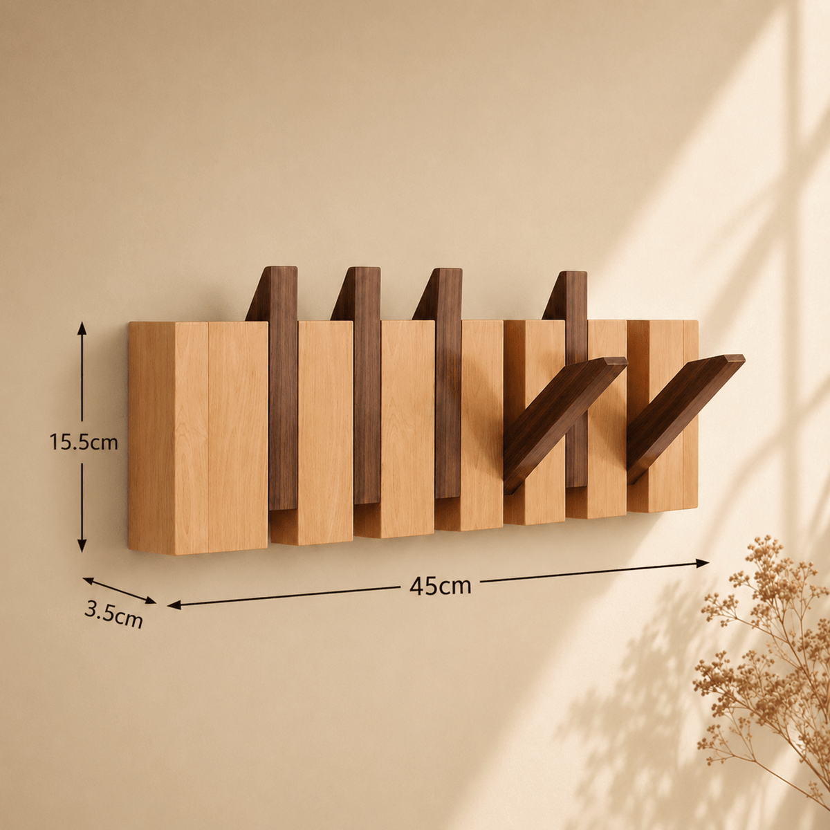 Support Mural en Bois pour Piano - Rangement Pratique et Élégant