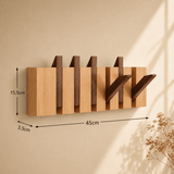 Support Mural en Bois pour Piano - Rangement Pratique et Élégant