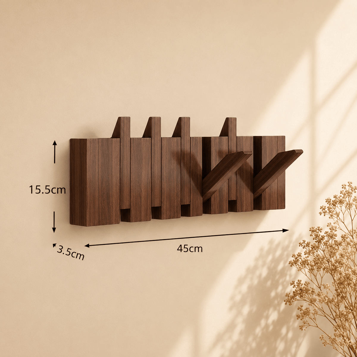 Support Mural en Bois pour Piano - Rangement Pratique et Élégant