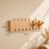 Support Mural en Bois pour Piano - Rangement Pratique et Élégant