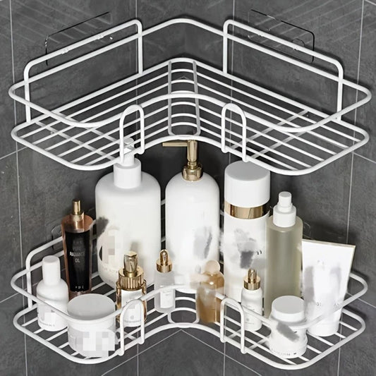 Support de Douche d'Angle avec Rangement Pratique pour Salle de Bain