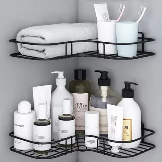 Support de Douche d'Angle avec Rangement Pratique pour Salle de Bain