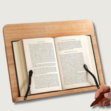 Support de Livre en Bois - Support de Lecture Réglable et Pliable
