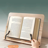 Support de Livre en Bois - Support de Lecture Réglable et Pliable