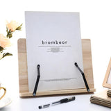 Support de Livre en Bois - Support de Lecture Réglable et Pliable