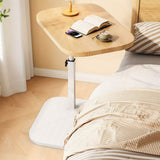 Table D'Appoint Réglable En Bois Noir Design Moderne 45-80 cm