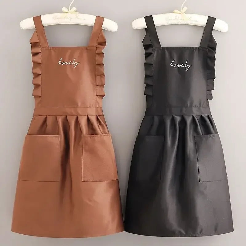 Tablier de Cuisine Imperméable Élégant pour Femmes - Design Floral