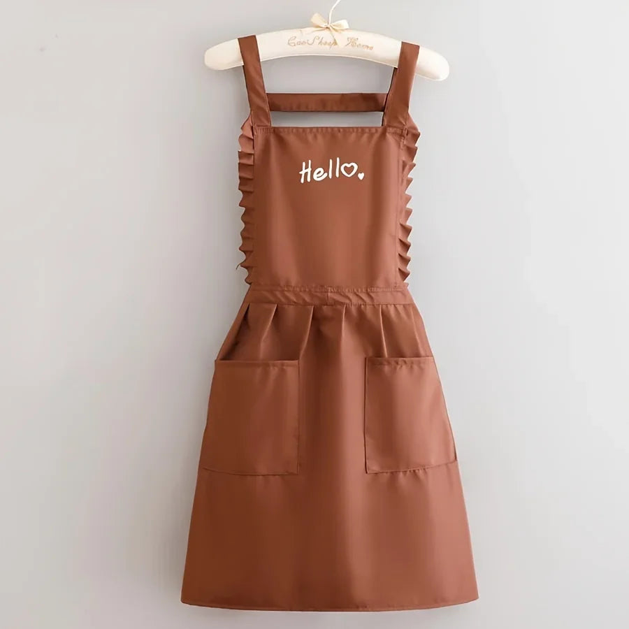 Tablier de Cuisine Imperméable Élégant pour Femmes - Design Floral