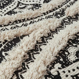 Tappeto Bohemien Nero e Crema - Comfort ed Eleganza