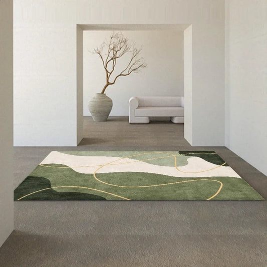 Tapis Salon Wabi-Sabi Géométrique 100% Polyester Doux