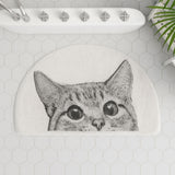 Tapis de Bain Antidérapant Kitty Espion - Doux et Amusant