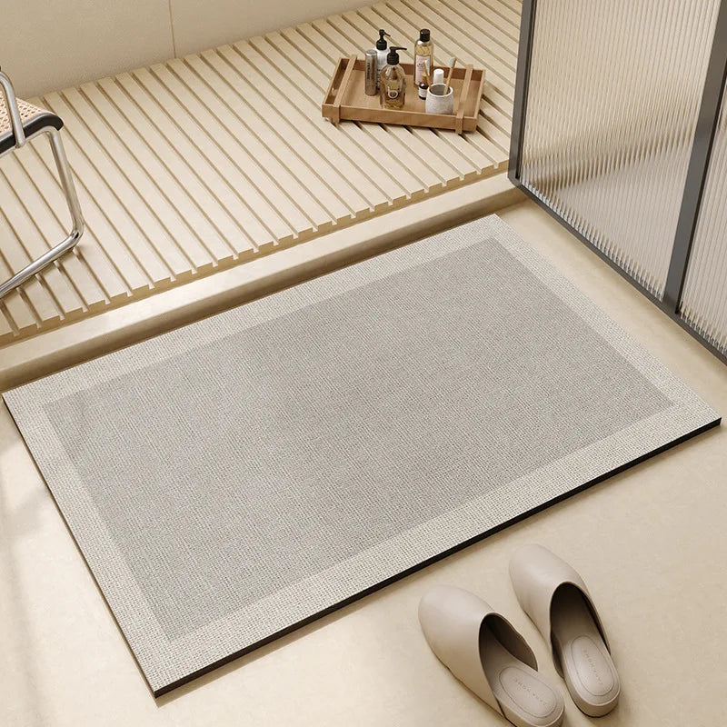 Tapis de Bain Antidérapant Super Absorbant à Séchage Rapide - Tapis Salle de Bain Moderne