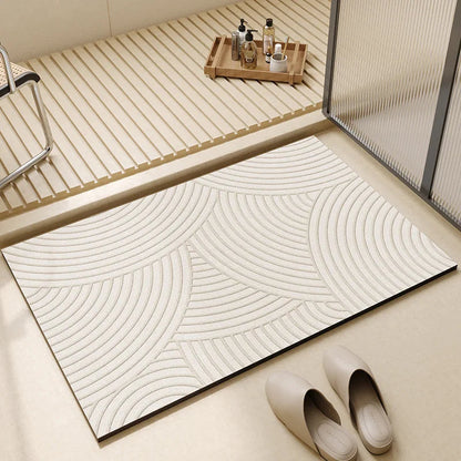 Tapis de Bain Antidérapant Super Absorbant à Séchage Rapide - Tapis Salle de Bain Moderne