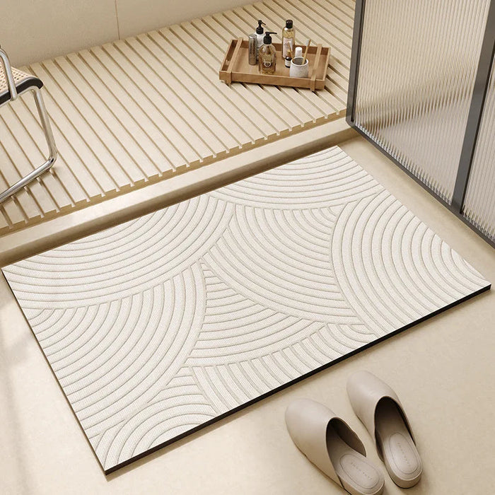 Tapis de Bain Antidérapant Super Absorbant à Séchage Rapide - Tapis Salle de Bain Moderne