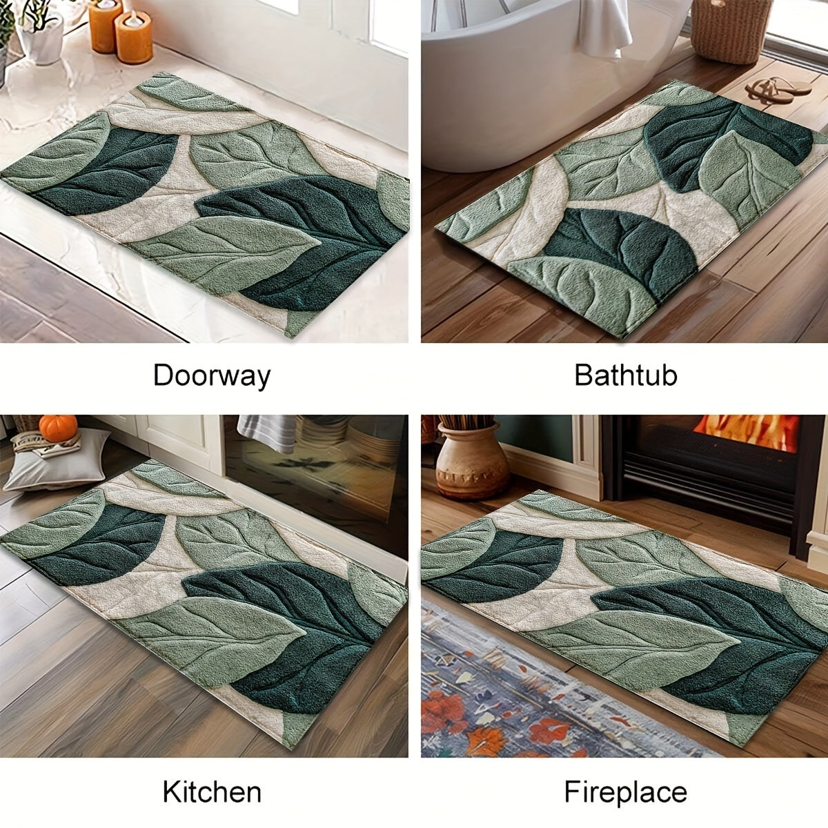 Tapis de Bain Antidérapant en Microfibre - Doux et Absorbant