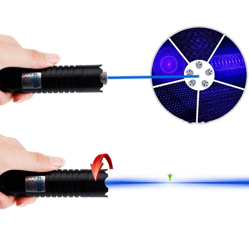 Torche Laser Bleu Haute Intensité 450 nm - Portée 5000 m