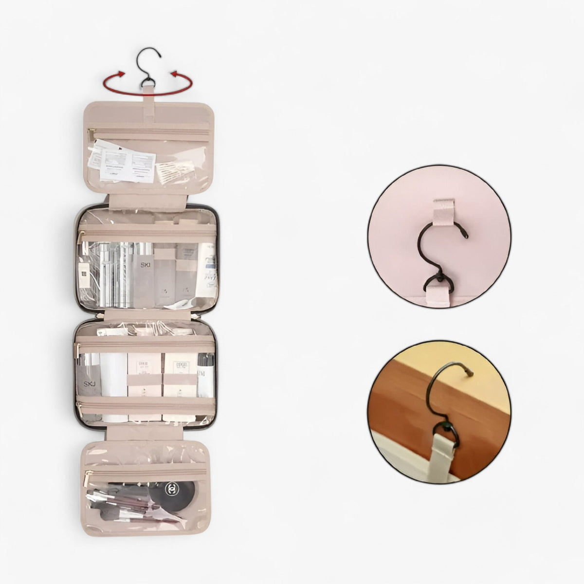TravelEase - Beauty case spazioso e resistente per un viaggio organizzato