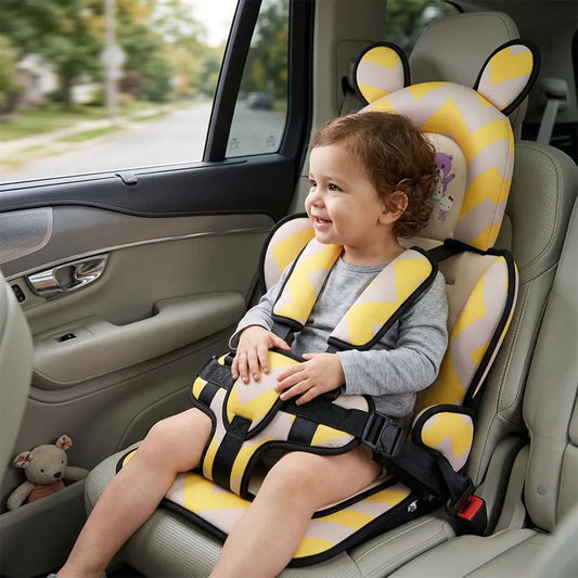 TravelSafe - Seggiolino Auto Rialzabile Pieghevole e Portatile per Bambini